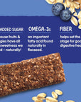 Happy Tot Organics Super Foods Oat Bars, Blueberries & Oatmeal, 5 Count (Pack of 6)