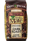 The Mate Factor Yerba Mate Energizing Mate  Grain Beverage Dark Roast  12 Ounce