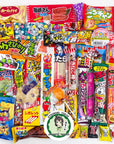 Japanese Snacks Assortment 40pcs Full of Dagashi Candy Gummy Marshmallows ChipsBubblegum weird snacks food Japan for Gifts Picnics and Snacks for both Children and Adults