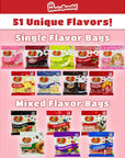 Jelly Belly Jelly Beans Individual Packs Variety Pack  Jelly Belly 15 Flavors of Individual Packs  Tons of Jelly Belly Candy for Snacks Parties and Gifts  WhataBundle Jelly Belly Gift Box