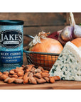 Jake's Nut Roasters - Bleu Cheese Cracked Pepper Almonds (2 Pack) Whole Dry Roasted Seasoned Flavored Almonds - High-Protein Snack with Blue Cheese & Black Pepper Flavor