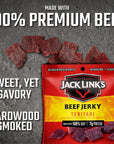 Jack Link's Beef Jerky, Teriyaki - Flavorful Meat Snack for Lunches, Ready to Eat - 7g of Protein, Made with Premium Beef - 0.625 Oz Bags (Pack of 5)