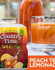 Country Time Half  Half Lemonade Iced Tea Naturally Flavored Powdered Drink Mix 1 Count 19 oz Canister