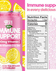 Ryl Immune Support Iced Tea Pink Lemonade 500mg Vitamin C with Vitamin D  Zinc Zero Sugar Zero Calories 160 Fl Oz 12Pack