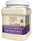 Pride Of India - Instant Fortified Nonfat Dry Milk Powder - Enriched w/ Vitamin D, Protein & Calcium 1.25 lbs 20 oz