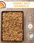 Grandy Organics Honey Nut Granola 10 Pound Bulk Bag Certified Organic Gluten Free NonGMO Kosher Plant Based Protein Granola