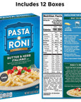 Pasta Roni Butter  Herb Italiano Rigatoni Mix 55 oz Pack of 12 Boxes