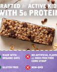 CLIF Kid Zbar Protein - Chocolate Chip - Crispy Whole Grain Snack Bars - Made with Organic Oats - Non-GMO - 5g Protein - 1.27 oz. (15 Pack)