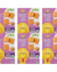 Earth's Best Organic Kids Snacks, Sesame Street Toddler Snacks, Organic Letter of the Day Cookies for Toddlers 2 Years and Older, Oatmeal Cinnamon, 5.3 oz Box (Pack of 6)