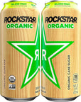 Rockstar Energy Drink Organic Island Fruit - 16oz 12pk