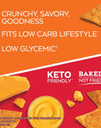 Atkins Nacho Cheese Protein Chips, 4g Net Carbs, 13g Protein, Gluten Free, Low Glycemic, Keto Friendly, 12 Count