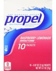 Propel Zero Raspberry Lemonade Water Beverage Mix 10 count 07 oz