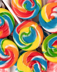 Rainbow Swirl Pops  40 Suckers