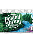 Poland Spring Brand 100 Natural Spring Water 169 oz Plastic Bottles Pack of 24