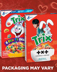 Trix Fruity Breakfast Cereal 6 Fruity Shapes Whole Grain 107 OZ