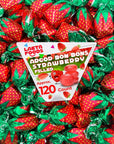 Arcor Strawberry Filled Bon Bons Hard Candy Bulk Candy 2 Pound Bag  Approx 120 Count