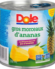 Dole Pineapple Chunks 398 ml135 oz Can Imported from Canada