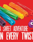 Twizzlers Rainbow Candy Fruit Flavored Fun Size Chewy Twists Individually Wrapped Bulk 2Pound Pack