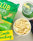 Club Cracker Crisps, Baked Snack Crackers, Party Snacks, Ranch (6 Bags)