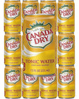 Canada Dry Tonic Water Mini Cans 75oz Pack of 10