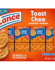 Lance Sandwich Crackers ToastChee Peanut Butter 8 Ct Box