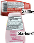 Starburst and Skittles Liquid Water Enhancer Variety Pack of 61 Bottle of Each Skittles and Starburst Flavors  6 Candy Flavors in Liquid Water Enhancers  Bundle with Ballard Products Recipe Card