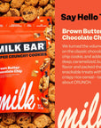 MILK BAR Super Crunchy Cookies  Cinnamon Toast Pretzely Chocolate Chip and Brown Butter Chocolate Chip  Crunchy BiteSized Cookies With No Artificial Flavors or Preservatives  Pack of 3 45oz Bags