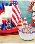 USA Flag Butter Mint Candies Bags 100 Count Individually Wrapped American Flags Red White  Blue Mint Candy 13 Ounce Bags Fourth of July Goodies Treat Candy Patriotic Party Favor Supplies Decorations