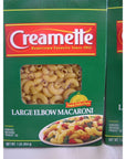 Creamette Large Elbow Macaroni Noodles Pasta 4 One Pound Boxes