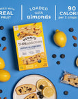 Nonnis THINaddictives Almond Thin Cookies  Lemon Blueberry Biscotti Italian Cookie Thin  Almond Cookie  Sweet Crunchy  Chewy  Biscotti Individually Wrapped Cookie  Kosher Coffee Cookie  44 oz