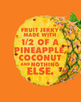 SOLELY Organic Pineapple with Coconut Fruit Jerky 08 Ounce  Two Ingredients  Vegan  NonGMO  GlutenFree  No Sugar Addedâ