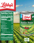 Libbys Shellie Beans  Cut Green Beans and Pinto Beans  Delicious Mild  Subtly Sweet  CrispTender Bite  Seasoned with Sea Salt  Grown  Made in the USA  145 oz can Pack of 12