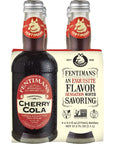 Fentimans Sparkling Cherry Cola  Cherry Soda Soft Drink Craft Soda Pop All Natural Ingredients No Artificial Colors or Flavors Botanically Brewed  93 Fl Oz Pack of 4