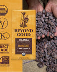 Beyond Good Chocolate Bars | 6 Pack Orange Zest Dark Chocolate | Gift Box Included | Organic, Direct Trade, Vegan, Kosher, Non-GMO | Single Origin Uganda Dark Chocolate