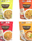 Miracle Noodle Variety Pack Pad Thai Japanese Curry Spaghetti Marinara  Thai Thom Yum  Ready to Eat Shirataki Noodles Konjac Noodles Gluten Free Vegan Paleo  Keto Friendly  4Pack