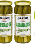 Old South Pickled Asparagus 16 fl oz 2 Pack Bundle with PrimeTime Direct Silicone Basting Brush in a PTD Sealed Bag