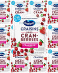 Ocean Spray Craisins Dried Cranberries Strawberry Flavor 116oz Pouches Pack of 20 with Bay Area Marketplace Napkins