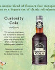 Fentimans Sparkling Curiosity Cola  Healthy Soda All Natural Soda Craft Soda with No Artificial Flavors Preservatives or Sweeteners Botanically Brewed  Curiosity Cola 275 ml Pack of 12