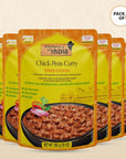 Kitchens of India Pindi Chana  Chick Peas Curry Pack of 610 Ounces  Gourmet Ready To Eat Authentic Indian Dish Pack of 6