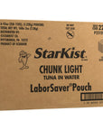 StarKist Chunk Light Tuna in Water  43 oz Pouch Pack of 6