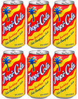 Tropicola Sparkling Cola Soda 12oz Cans Pack of 6 with Bay Area Marketplace Napkins