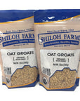 Shiloh Farms  Whole Grain Organic Oat Groats a Delicious Source of Fiber 12 Ounce Bags Set of 2