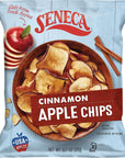 Seneca Cinnamon Apple Chips | Made from Fresh Apples | 100% Red Delicious Apples | Yakima Valley Orchards | Real Cinnamon | Crisped Apple Perfection | Foil Fresh Bag | 0.7 ounce (Pack of 24)