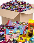 Easter Candy Mix Bulk 5 Lb Variety of Individually Wrapped Milk Chocolate Pastel Colored Candy Cadbury Mini Eggs KitKat Bars Peanut Butter Cups HersheysKisses For Egg Hunts Basket Fillers