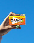 Trident Tropical Twist Sugar Free Gum 6 Pocket Packs of 28 Pieces 168 Total Pieces