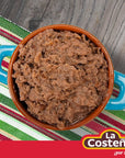 La Costeña Refried Black Beans 205 Oz Can Pack of 6