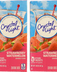 RIVIFY Crystal Light Strawberry Watermelon 6 Pitcher Packets Pack of 2 12 Packets Total  Bundled with RIVIFY Sticker