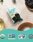 KIMNORI Seasoned Seaweed Snacks Sheets  Organic Sea Salt Flavor 12 Individual Packs Roasted Crispy Premium 100 Natural Laver Kim Nori 4g 014 Ounce @ n` wÔ +Ü