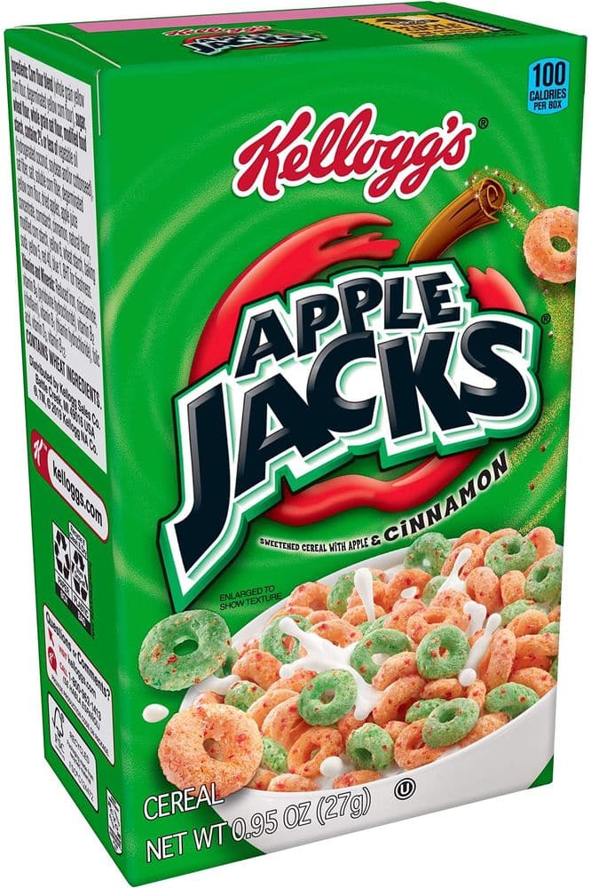 Kellogg&#39;s Apple Jacks Breakfast Cereal, Original, .95oz (70 Count)