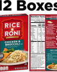 Rice a Roni Chicken And Broccoli 49Ounce Boxes Pack of 12